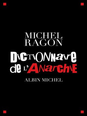 cover image of Dictionnaire de l'anarchie